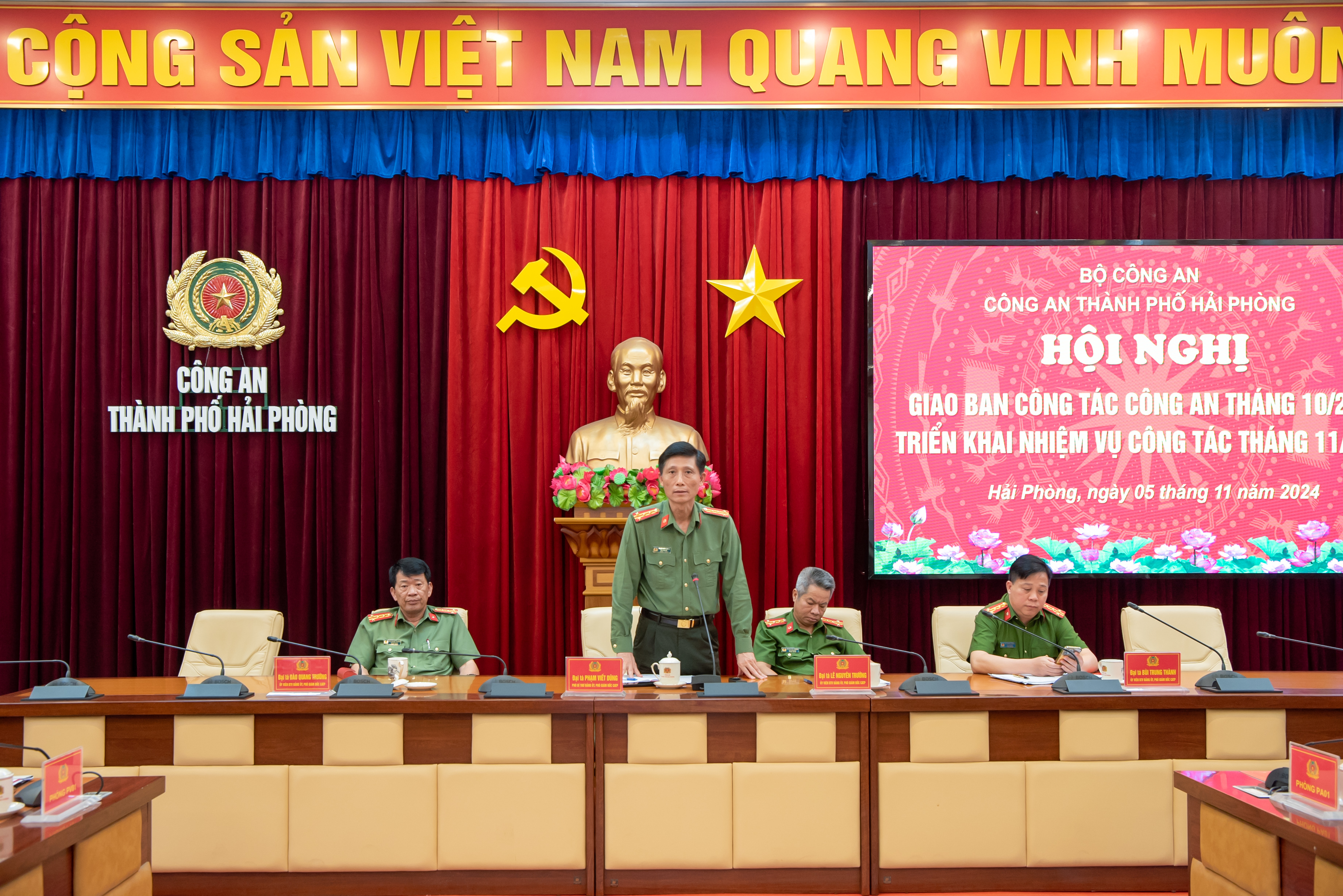 Công an thành phố triển khai 7 nhiệm vụ công tác trọng tâm tháng 11